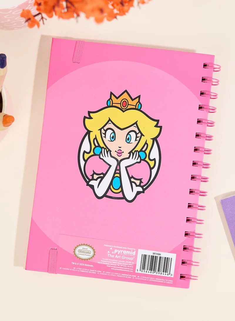 Pyramid Pink Spiral Notebook Elastic Closure