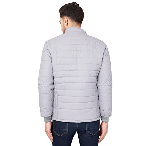 Ben Martin Men's Nylon Full Sleeve Bomber Jacket, Grey 2Xl - Standard Length - Image 2