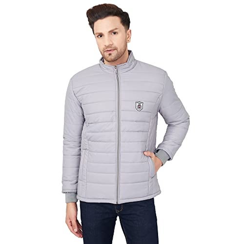 Ben Martin Men's Nylon Full Sleeve Bomber Jacket, Grey 2Xl - Standard Length - Image 1