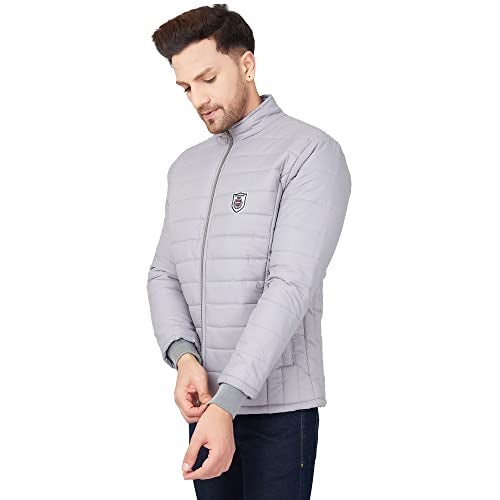 Ben Martin Men's Nylon Full Sleeve Bomber Jacket, Grey 2Xl - Standard Length - Image 4
