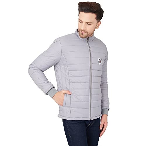 Ben Martin Men's Nylon Full Sleeve Bomber Jacket, Grey 2Xl - Standard Length - Image 3