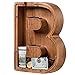 ladenk Piggy Bank for Kids Boys Girls Wooden Large Letter Piggy Bank Alphabet Money Bank with Initial B Coin Bank Fun Gifts for Birthday Christmas Festival Baby Shower - Image 3