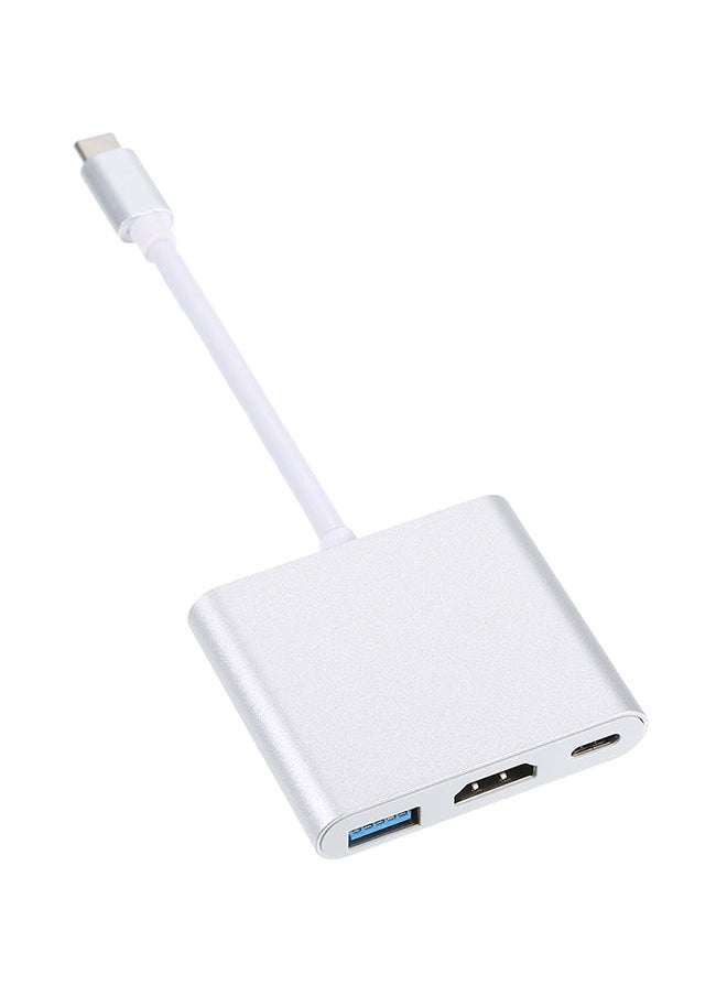 نيبمينينت - موزع مركزي USB متعدد المنافذ لكابلات التوصيل فضي - Image 1