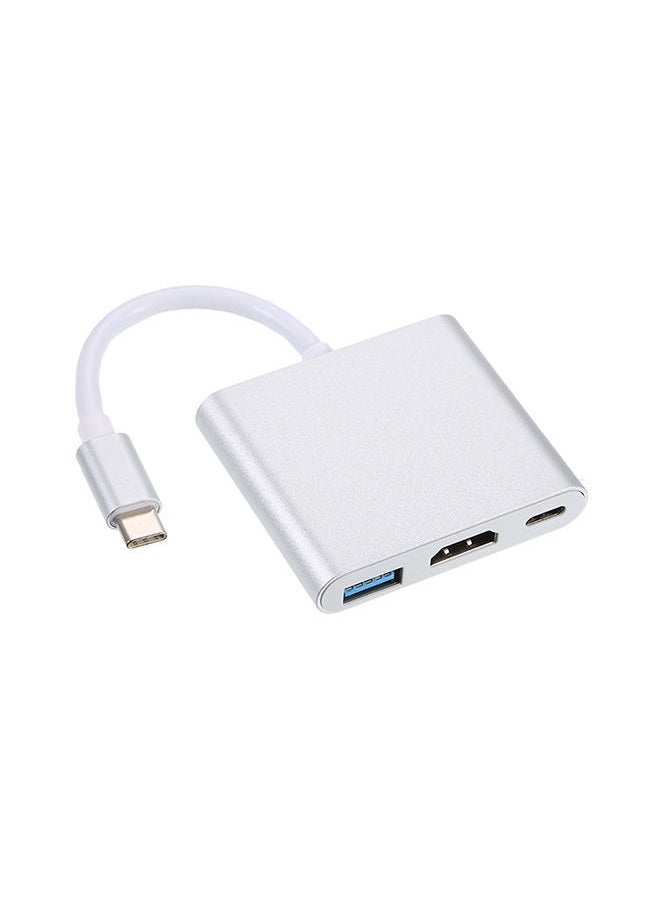 نيبمينينت - موزع مركزي USB متعدد المنافذ لكابلات التوصيل فضي - Image 1