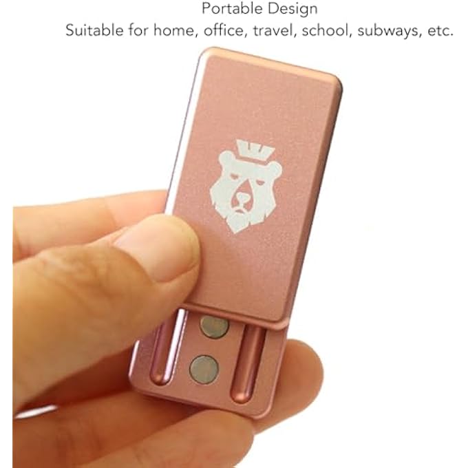 POENVFPO Push Card Slider Toy, Aluminum Alloy Push Card Slider Toy Stress Anxiety Relief Fidget Compact Pocket Size for ADD ADHD Autism for Adults (Pink) - Image 5