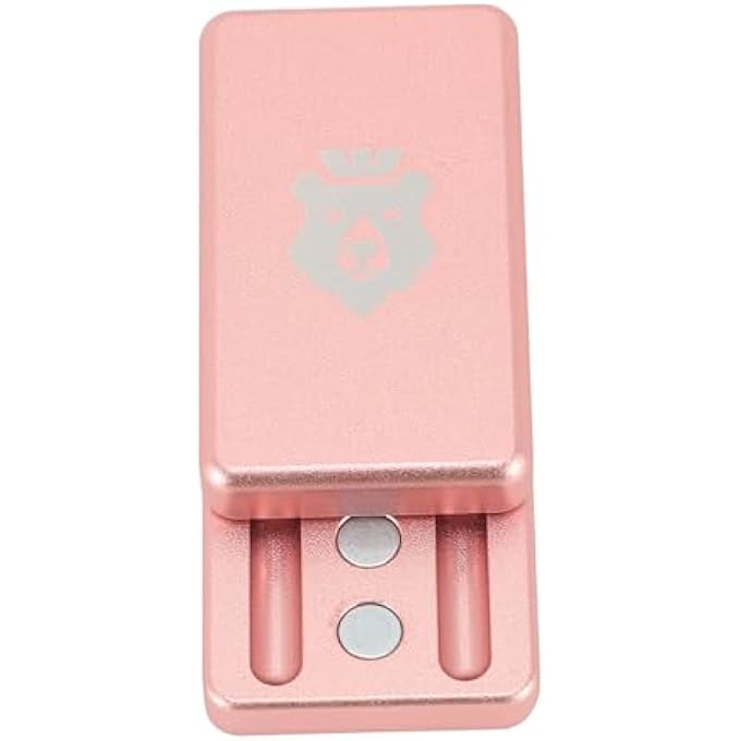 POENVFPO Push Card Slider Toy, Aluminum Alloy Push Card Slider Toy Stress Anxiety Relief Fidget Compact Pocket Size for ADD ADHD Autism for Adults (Pink) - Image 2
