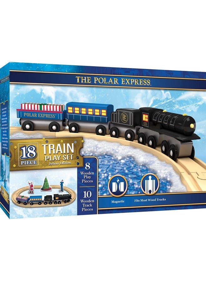 MasterPieces Wood Train Sets The Polar Express 18 Piece Train Set Officially Licensed Toddler & Kids Toy  - Image 3