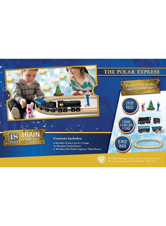 MasterPieces Wood Train Sets The Polar Express 18 Piece Train Set Officially Licensed Toddler & Kids Toy  - Image 4