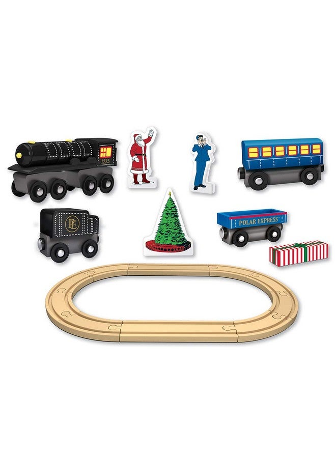 MasterPieces Wood Train Sets The Polar Express 18 Piece Train Set Officially Licensed Toddler & Kids Toy  - Image 5