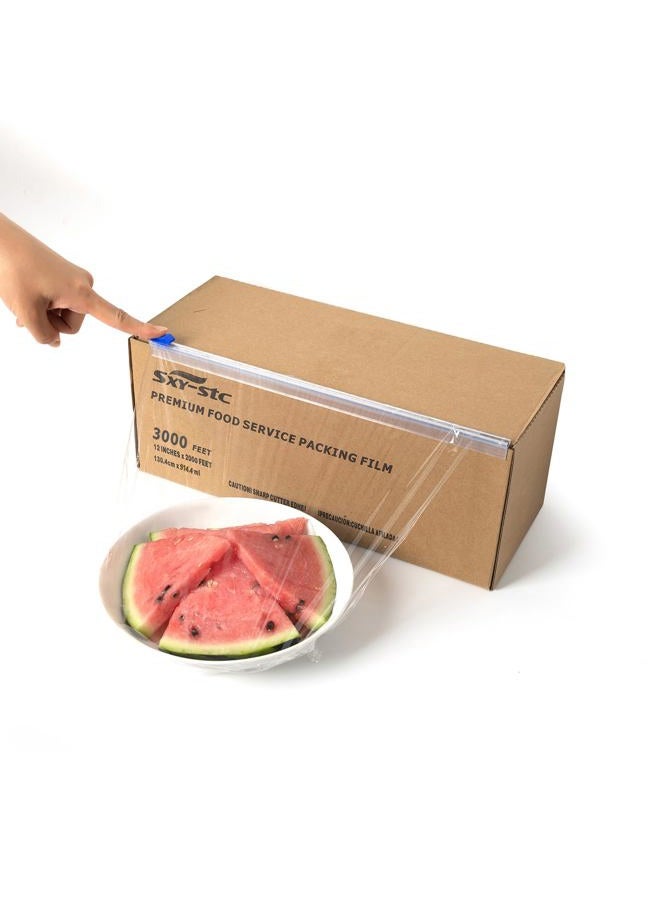 SXY-STC 12 Inch x 3000 Feet Plastic Cling Wrap - Image 1