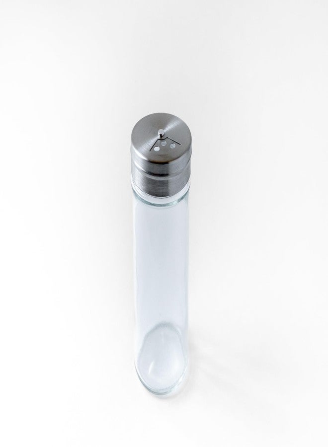 فور رن برطمان توابل زجاجي من فوكس رن مع غطاء هزاز من الفولاذ المقاوم للصدأ، سعة 4 أونصات، هزاز توابل شفاف - Image 1