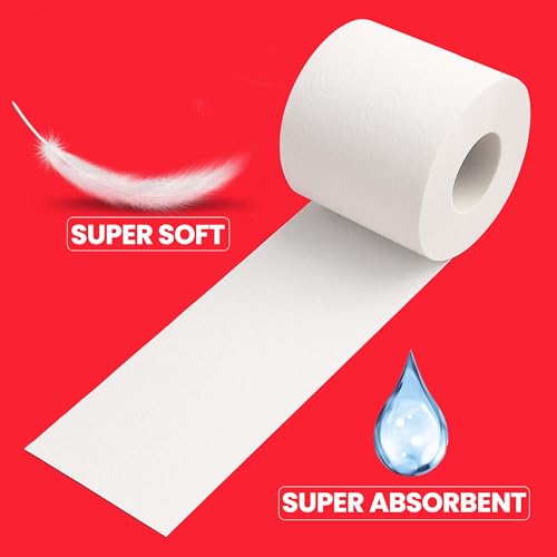 DAFFODIL 2Ply Toilet Paper Tissue –4 Packs (400 pulls/roll, 1600 pulls, 3200 sheets) UltraSoft Toilet Paper Roll, Strong and Long Lasting for Home or Office Use - Image 3