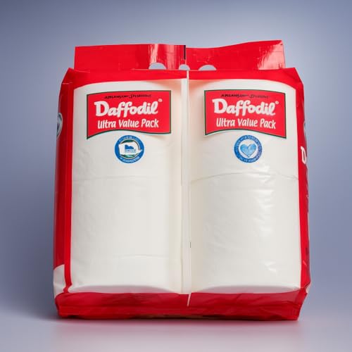 DAFFODIL 2Ply Toilet Paper Tissue –4 Packs (400 pulls/roll, 1600 pulls, 3200 sheets) UltraSoft Toilet Paper Roll, Strong and Long Lasting for Home or Office Use - Image 5
