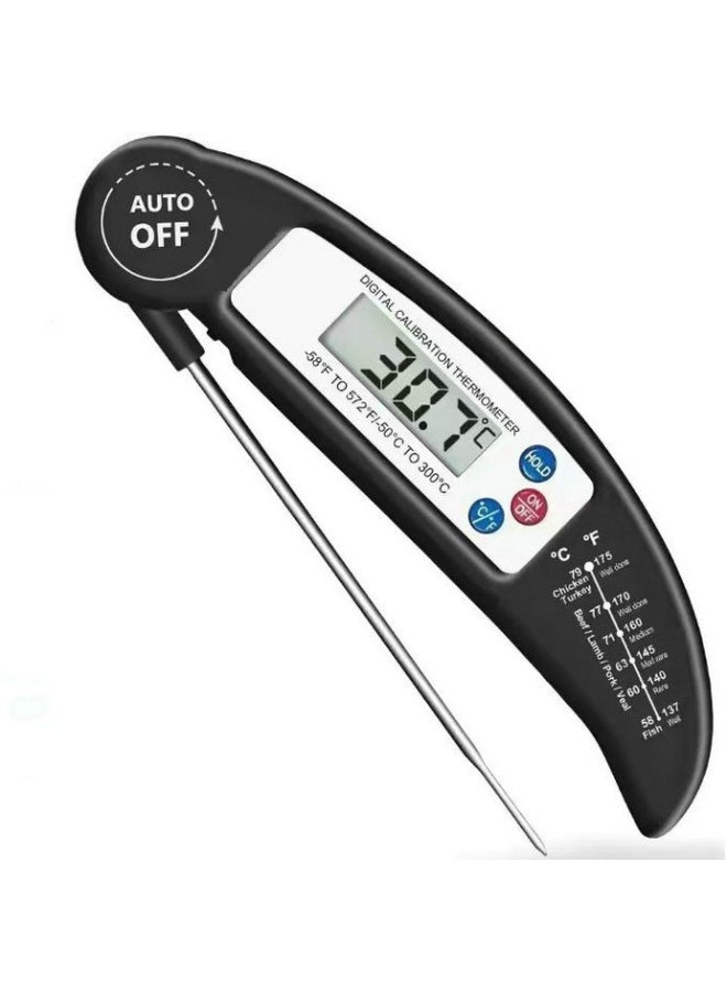 Waterproof Digital Meat Thermometer for Grilling with Ambidextrous Backlit & Thermocouple Instant Read Kitchen Cooking Food Thermometer for Candy Oil BBQ Smoker - Image 1