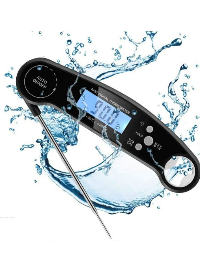 Waterproof Digital Meat Thermometer for Grilling with Ambidextrous Backlit & Thermocouple Instant Read Kitchen Cooking Food Thermometer for Candy Oil BBQ Smoker - Image 2