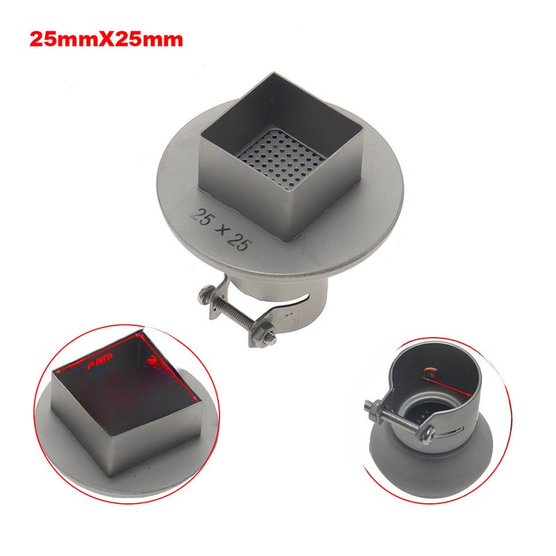 850 with net BGA air nozzle south north bridge desoldering hot air nozzle hot air gun desoldering special air nozzle(25*25mm) - Image 1