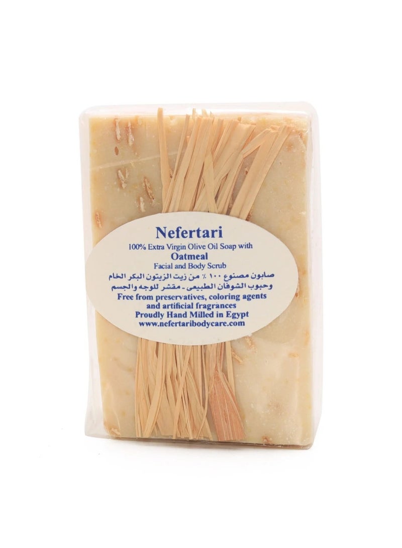 نيفيرتاري صابونة مقشرة للوجه والجسم بالشوفان من نفرتاري - 200 جم