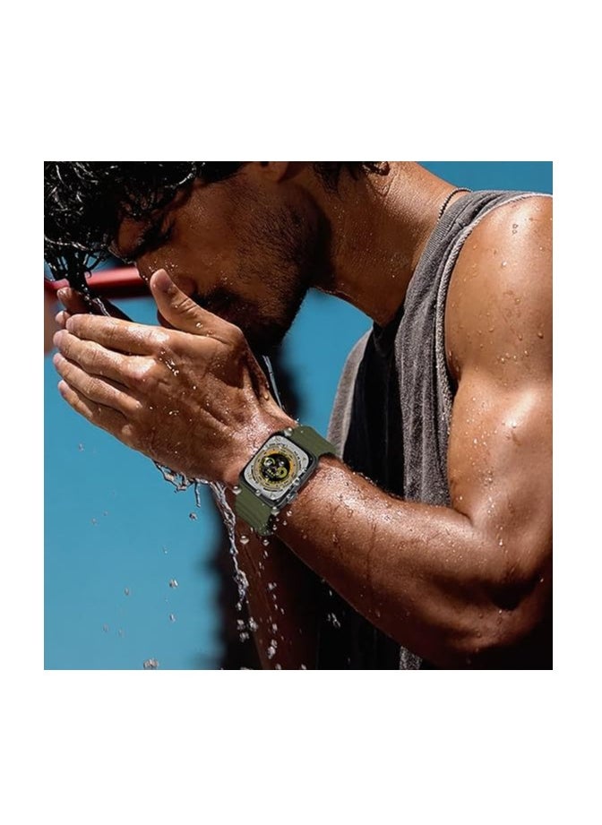 ten.tech - Ten Tech Silicone Band for Apple Watch 41mm 40mm 38mm, Waterproof Soft Silicone Sports Band for iWatch SE 8/7/6/5/4/3/2/1, - oily - Image 1
