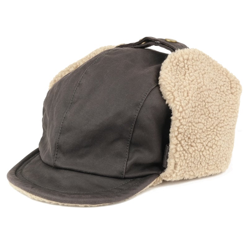 Armycrew Rugged Distressed Sherpa Lined Aviator Pilot Cap - Brown - Image 3
