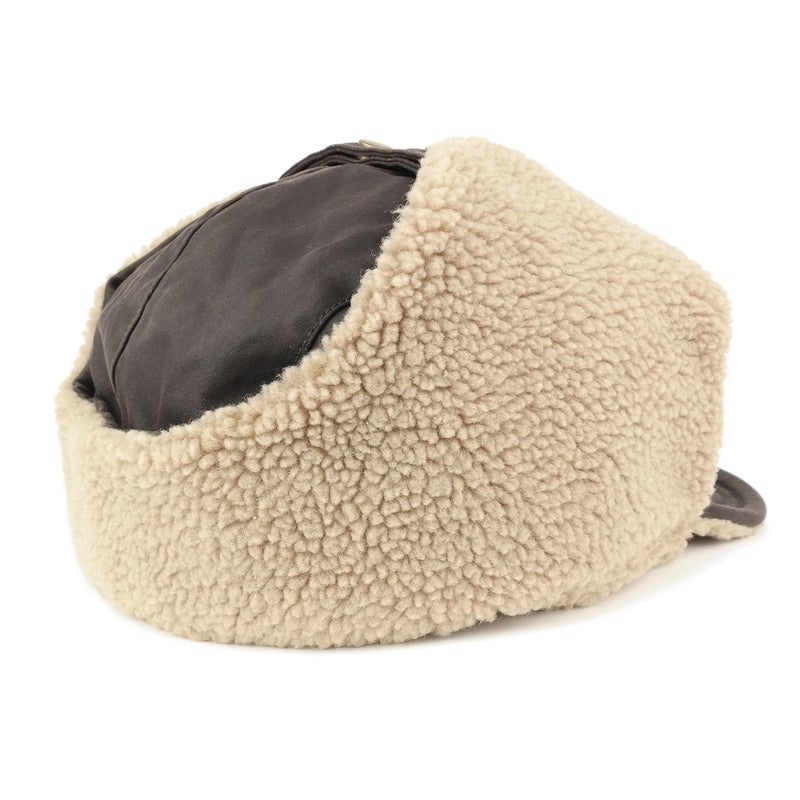 Armycrew Rugged Distressed Sherpa Lined Aviator Pilot Cap - Brown - Image 5