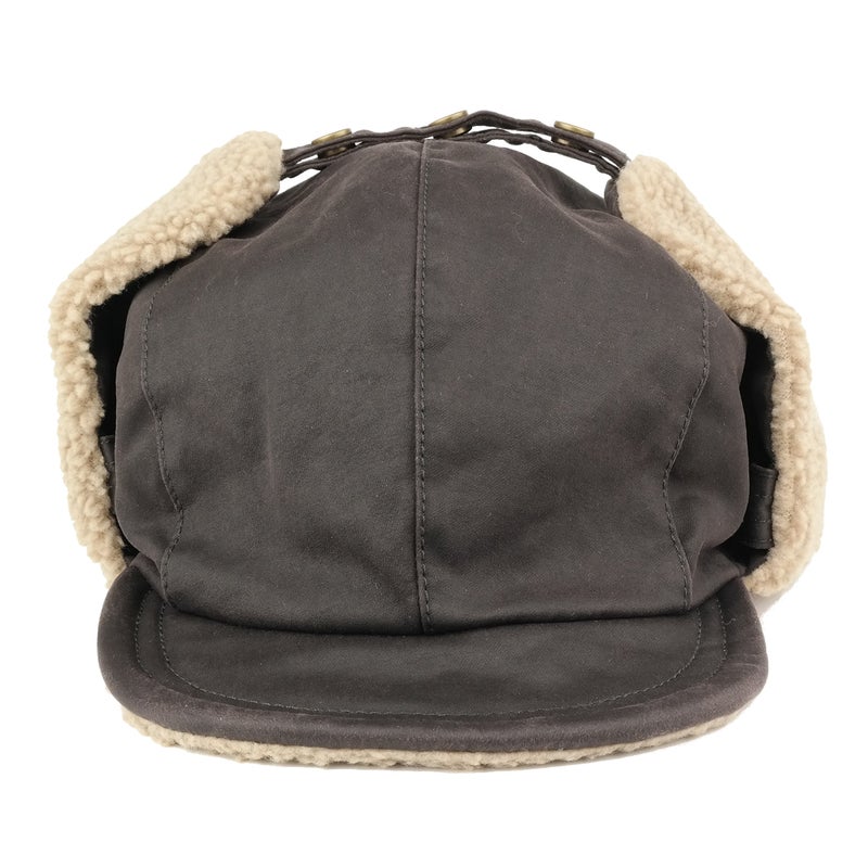 Armycrew Rugged Distressed Sherpa Lined Aviator Pilot Cap - Brown - Image 4