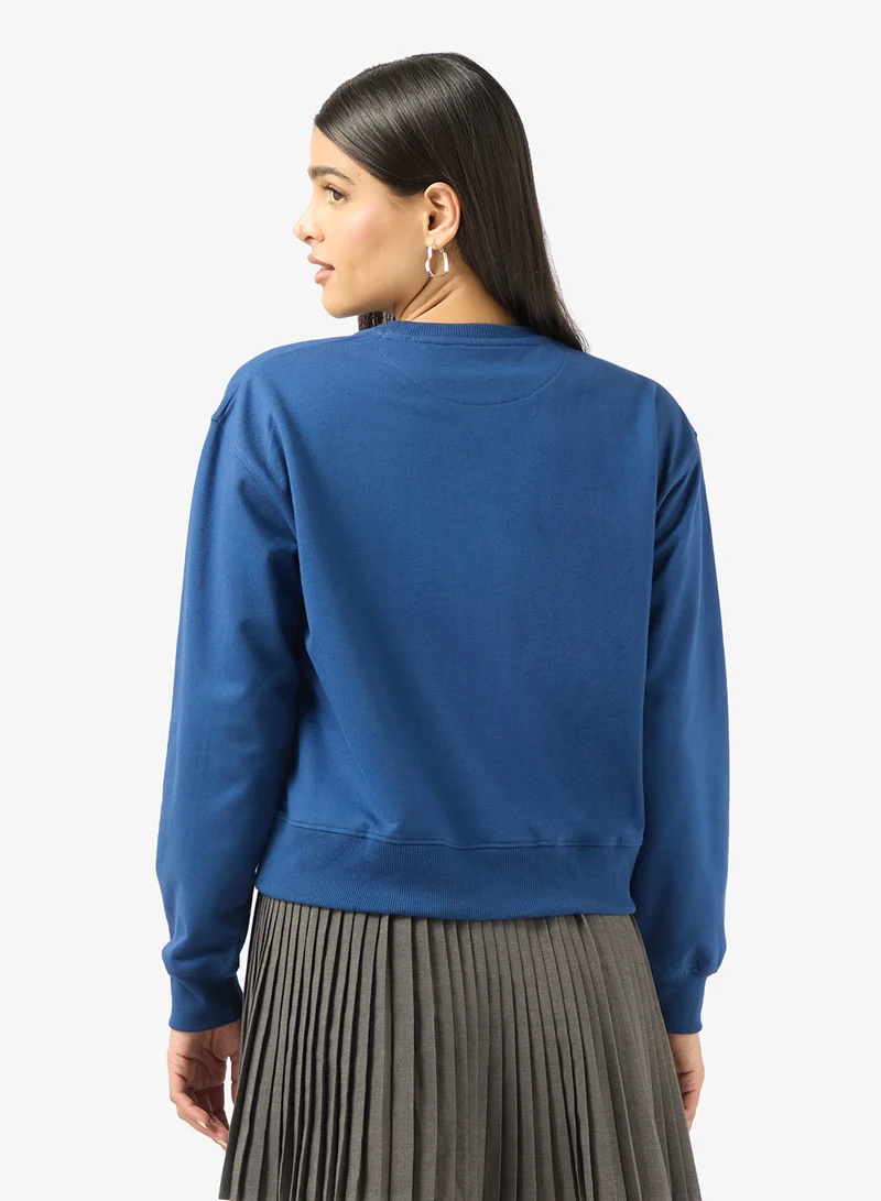 Ginger Crew Neck Oversize Paris Sweatshirt