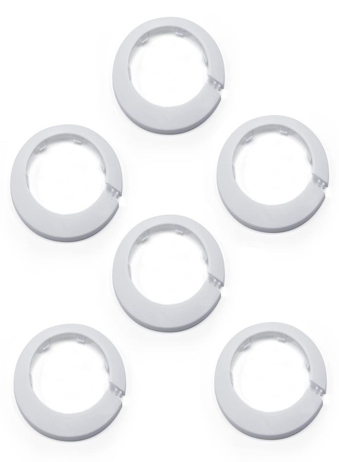 MroMax Fit 3.5" Outer Diameter Pipe Flange Cover Decoration, 90mm Plastic PP Radiator Escutcheon Plate, Collar for Wall Pipes Tube Decoration 1Pc (White) - Image 1