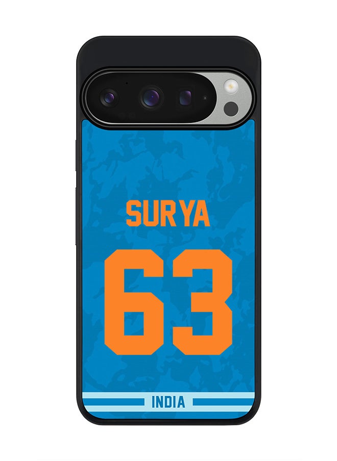 Stylizedd For Google Pixel 9 Pro Case,Slim fit Camera Protection, Shockproof Thin Phone cover - India Suryakumar Yadav, Jersey No 63  - Image 1