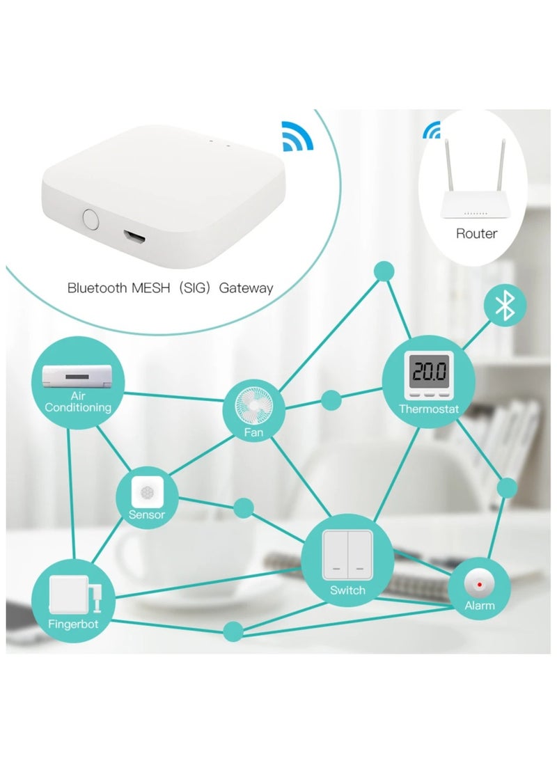 UanTii Tuya Bluetooth Gateway Wireless Bluetooth Hub Bridge Works for All Tuya Bluetooth Mesh Devices App Control Compatible with Alexa Google Home (Bluetooth Hub)  - Image 4