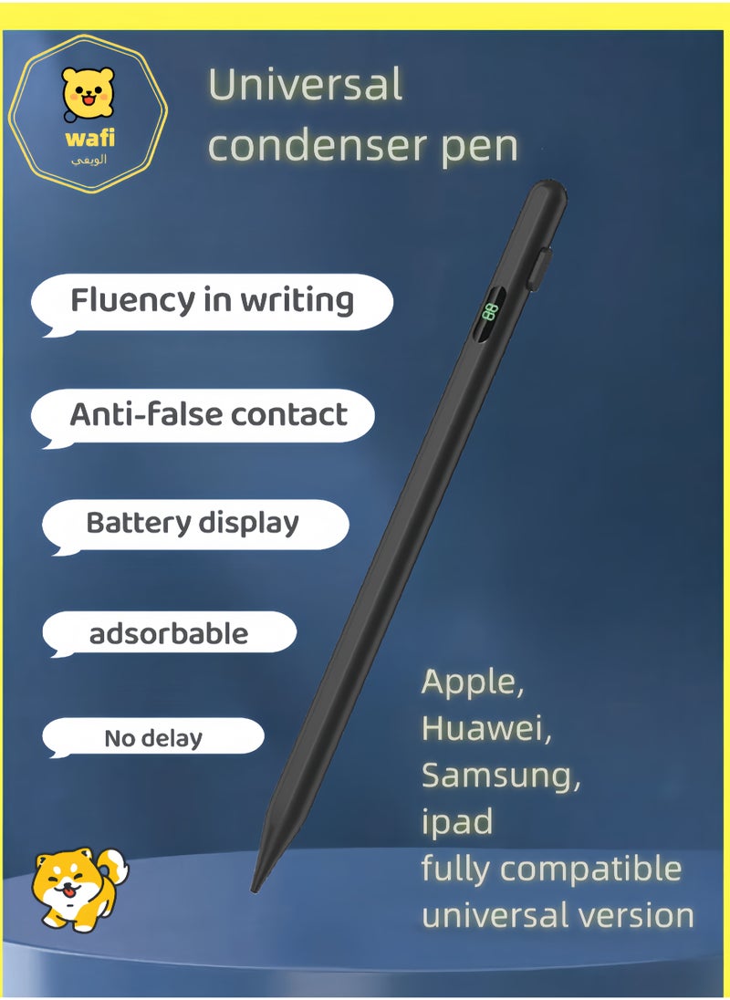 wafi Apple, Samsung, Android, Huawei, Ipad All Universal Power Display Magnetic Capacitance Pen  - Image 1
