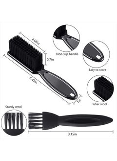 Patelai 2 Pieces Hairdressing Barber Clipper Brush Tools Set, Include Clipper Blade Cleaning Brush Nylon Brush and Shaver Razor Trimmer Cleaning Brush with Drawstring Storage Pouch  - Image 2
