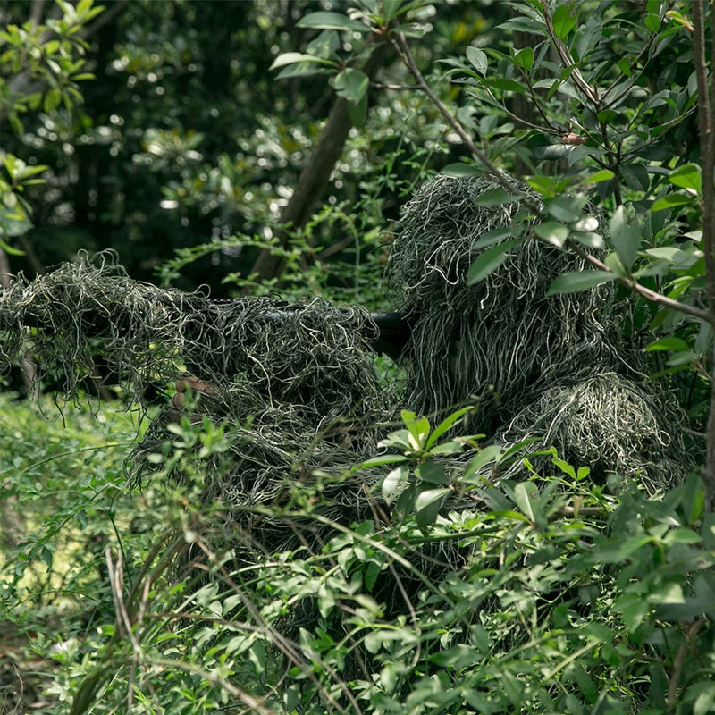 DoCred Ghillie Suit for Men, 5 in 1 Ghillie Suit Superior Camo Hunting Clothes for Kids/Youth Hunters, Military, Sniper Airsoft and Paintball - Image 2