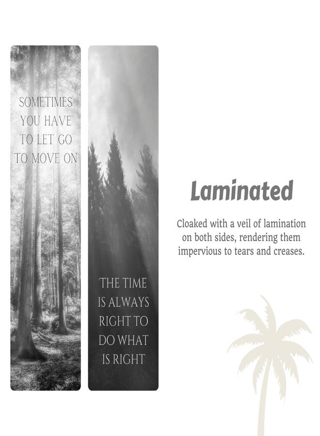 Classic Black and White Inspirational Bookmarks for Book Lovers | Set of 10 | Perfect for Novels and Gifting - Image 2