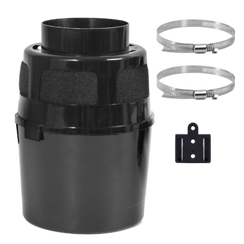 VIWINVELA Indoor Dryer Vent Kit Bucket Lint Trap Dryer Vent Black Dryer Vent Box No Duct Included - Image 1