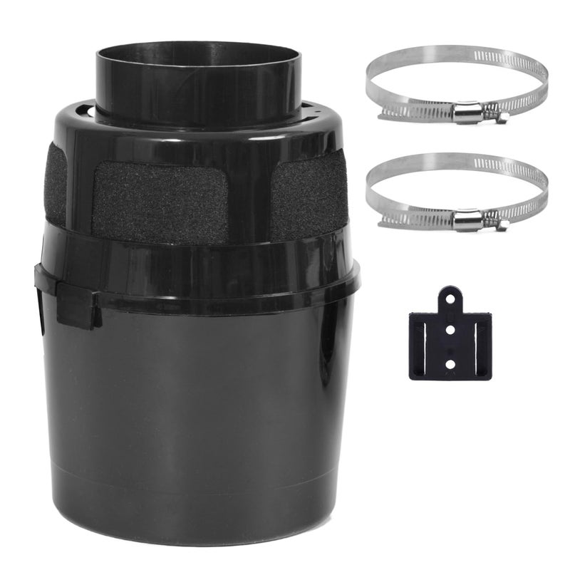 VIWINVELA Indoor Dryer Vent Kit Bucket Lint Trap Dryer Vent Black Dryer Vent Box No Duct Included - Image 2