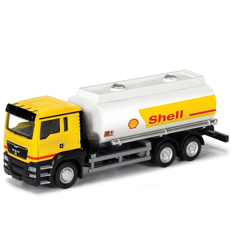 Shell 1:64 Alloy Model Toy of Oil Tanker, Oil Truck, Engineering Vehicle, Transport Vehicle, and Automobile - Image 1