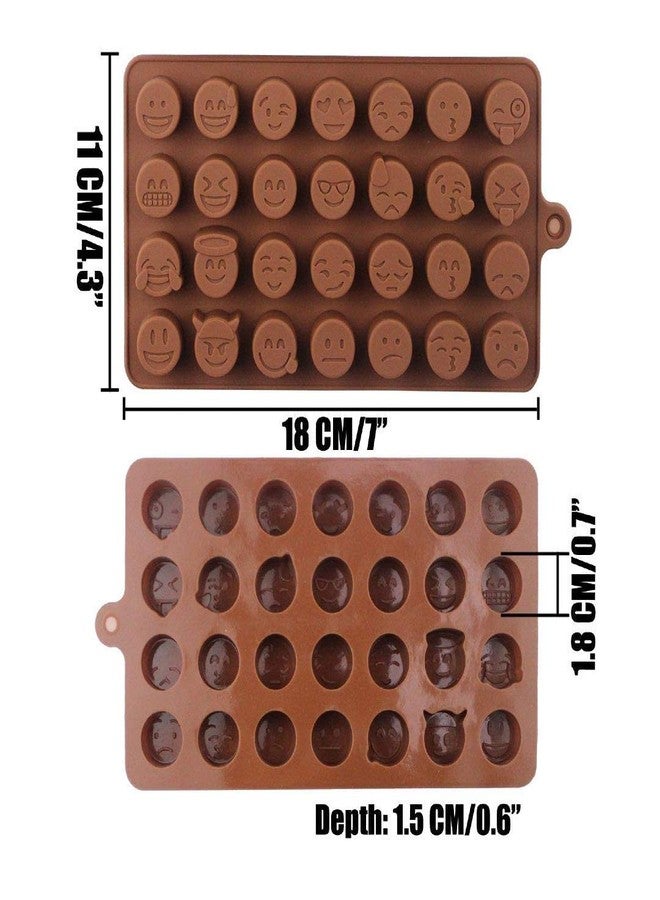 Glamaxy Silicon Emoji Shaped Chocolate Silicone Mold for Making Jelly, Ice, Fondant, Creative DIY's, Kitchen Tool Baking Accessory | Cake Baking Mold | Bakeware Chocolate Moulds (Pack of 1) - Image 4