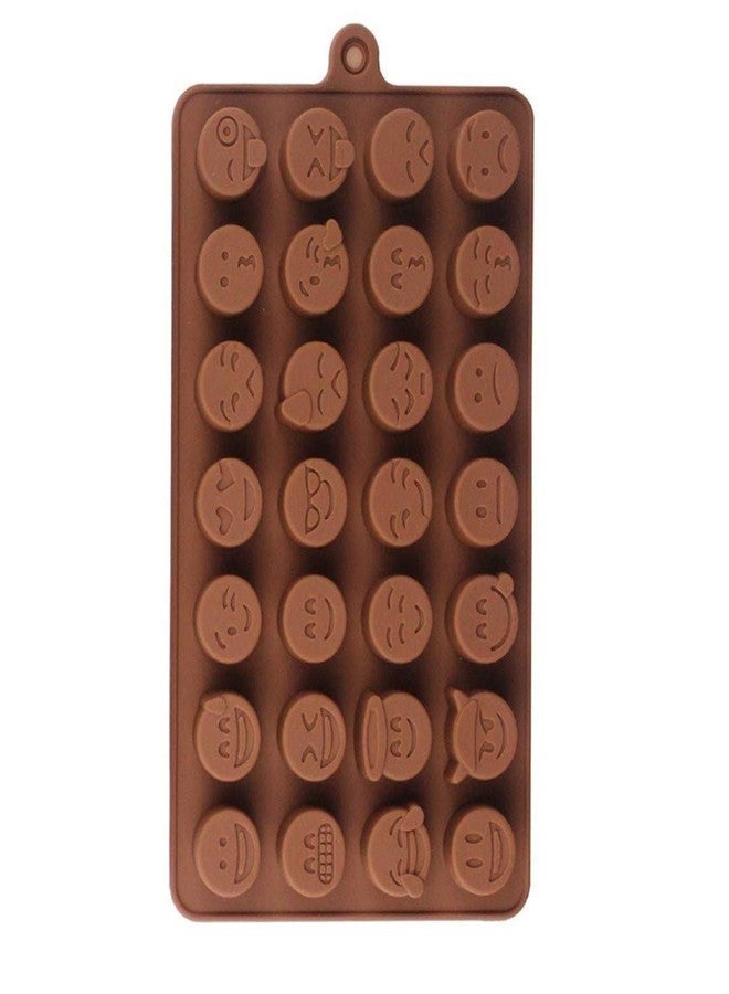 Glamaxy Silicon Emoji Shaped Chocolate Silicone Mold for Making Jelly, Ice, Fondant, Creative DIY's, Kitchen Tool Baking Accessory | Cake Baking Mold | Bakeware Chocolate Moulds (Pack of 1) - Image 1