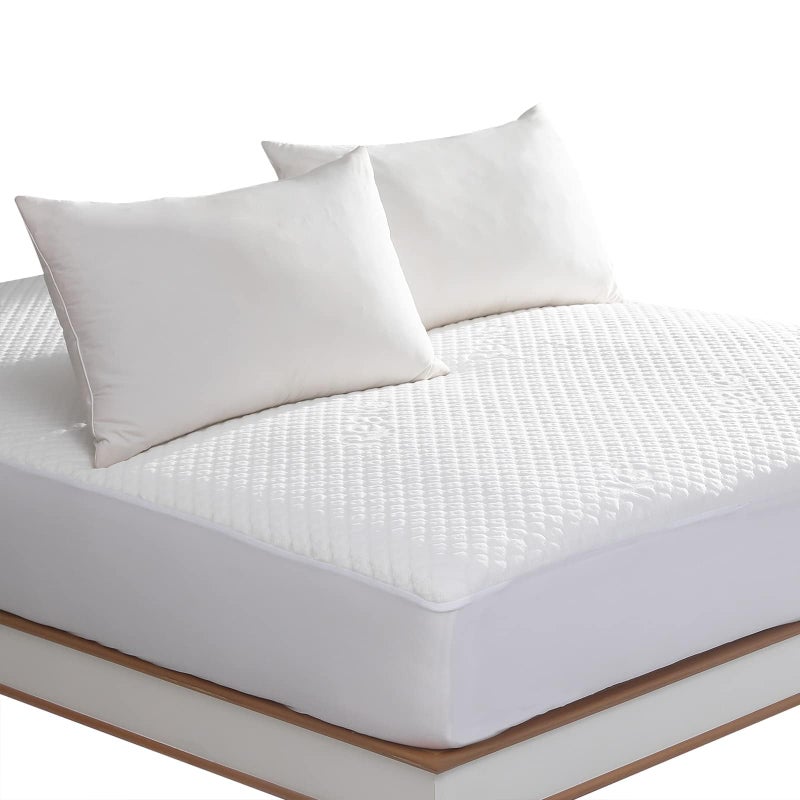 Reaks King Size Waterproof Mattress Protector Fitted Mattress Pad Cover with Deep Pocket Up to 18'' - Image 1