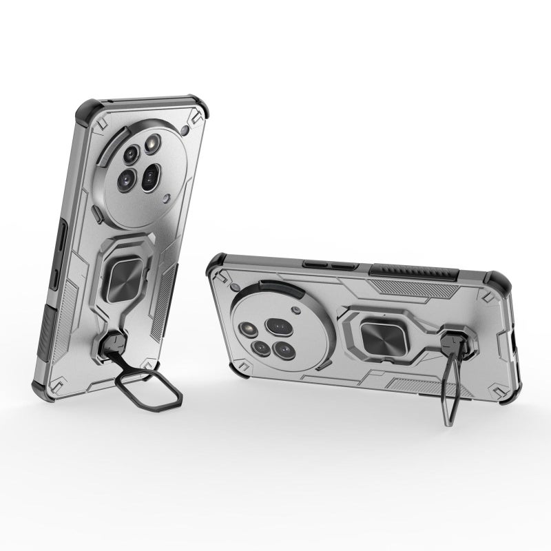 إيروريكس جراب هاتف For Nothing Phone 3a Pro المعدني المصنوع من مادة TPU الهجينة (رمادي) - Image 4