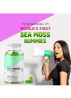 Daynee Sea Moss Gummies - Natural Irish Sea Moss and Bladderwrack with Burdock Gummy - 60 Gummies - Vegan - Thyroid, Healthy Skin, Keto Detox, Gut, Joint Support Alkaline Supplements  - Image 2