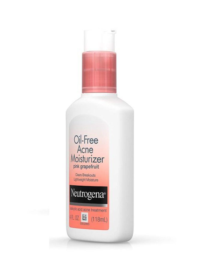 Neutrogena Oil Free And Acne Face Moisturizer Lotion Pink Grapefruit 4Fluid Ounce - Image 2