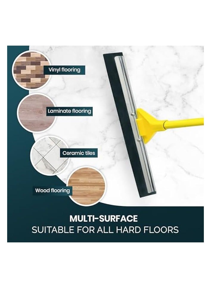 Green Tiger Wiper | Floor Wiper | Wiper for floor cleaning | Wiper bathroom floor wiper blades vileda wiper | Rubber Squeegee Broom with Long Handle – Ultimate Floor Wiper for Bathrooms - Image 2