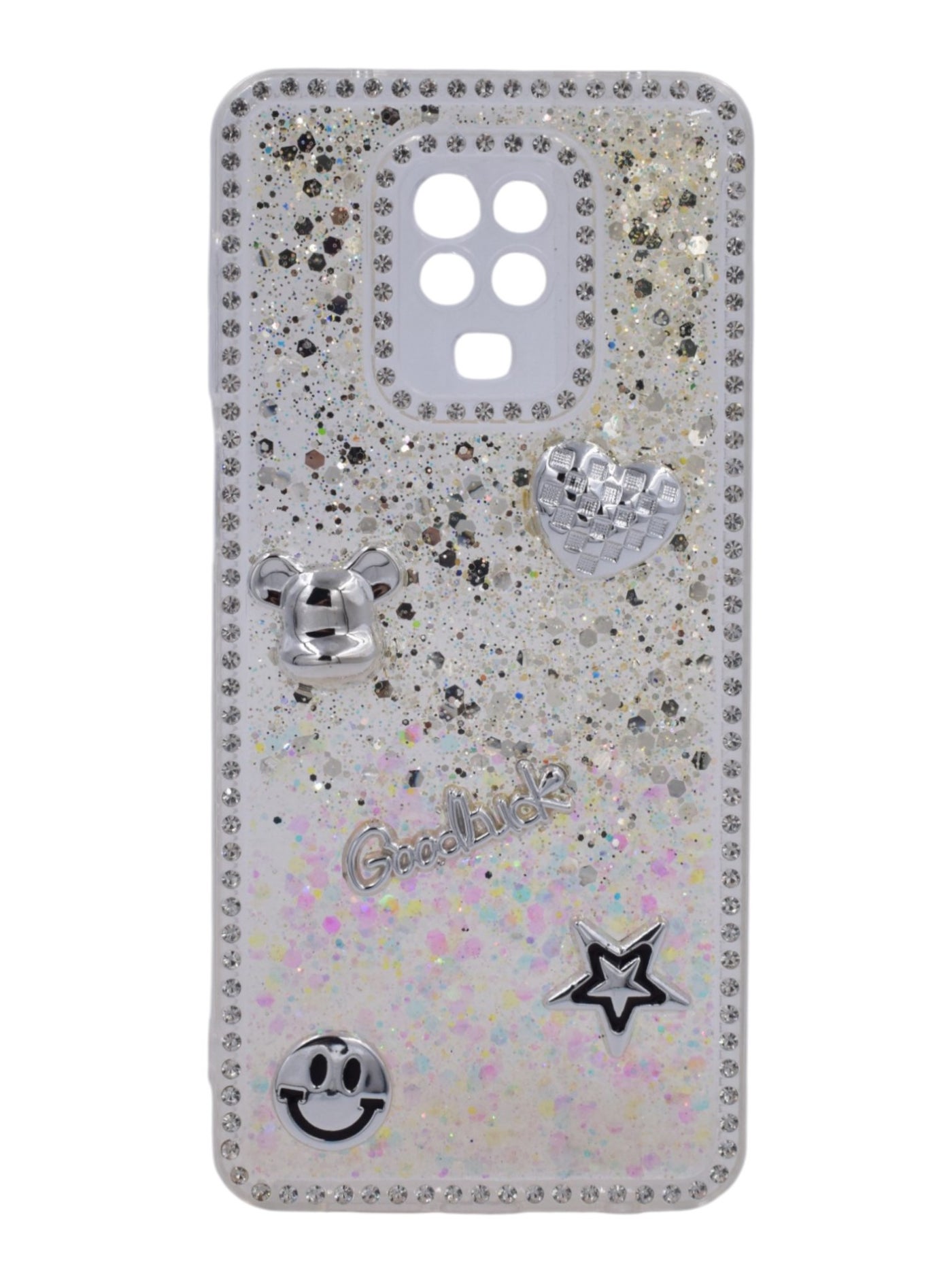cfs Cfs C F S Glitter Plastic Back Cover For Xiaomi Redmi Note 9 Pro ZE92F7C8F149B0454538AZ