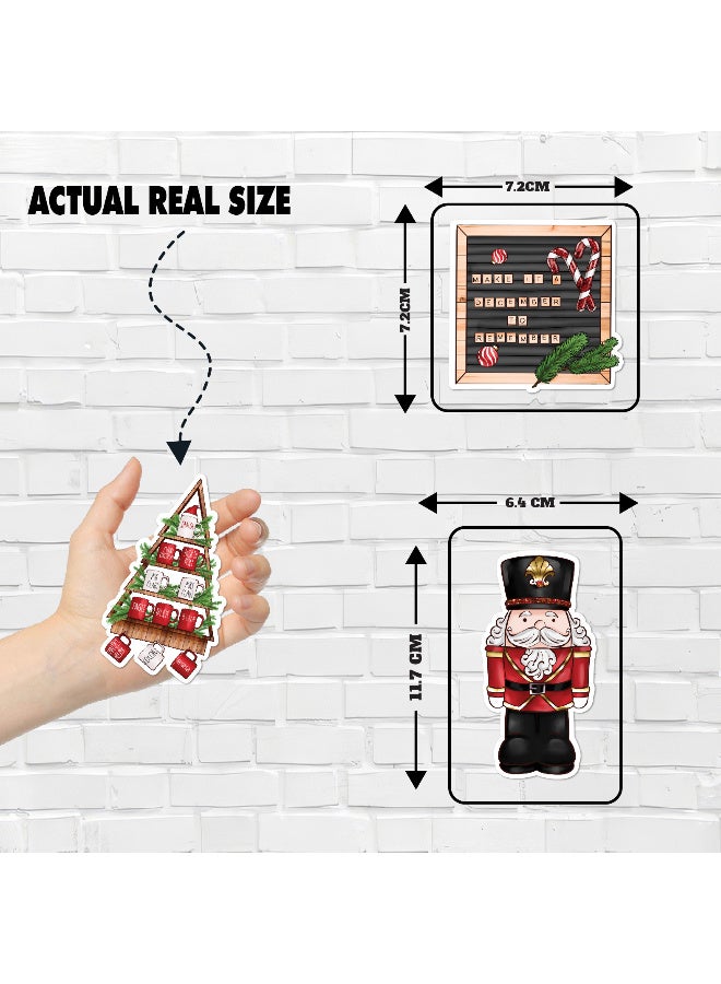 Christmas Fridge Magnets Set of 9 – Festive Decorative Magnets with Santa, Snowflakes, Christmas Trees & Holiday Designs for Refrigerator, Kitchen, and Home Décor, Perfect Seasonal Decorations for a Cozy Christmas Atmosphere - Image 3