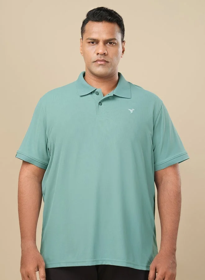 Technosport Technosport Men Plus Size Solid Polo