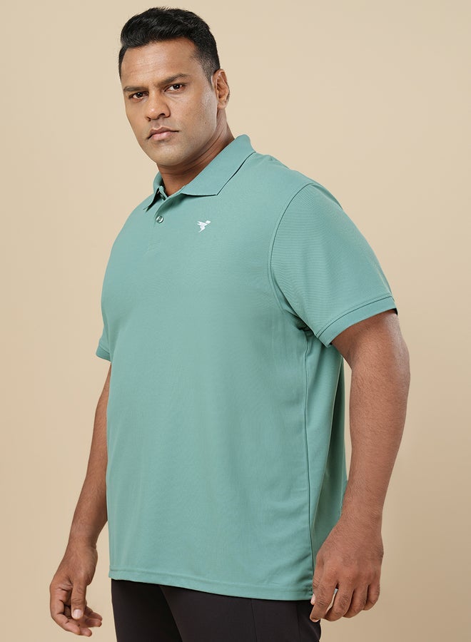 Technosport Men Plus Size Solid Polo - Image 3