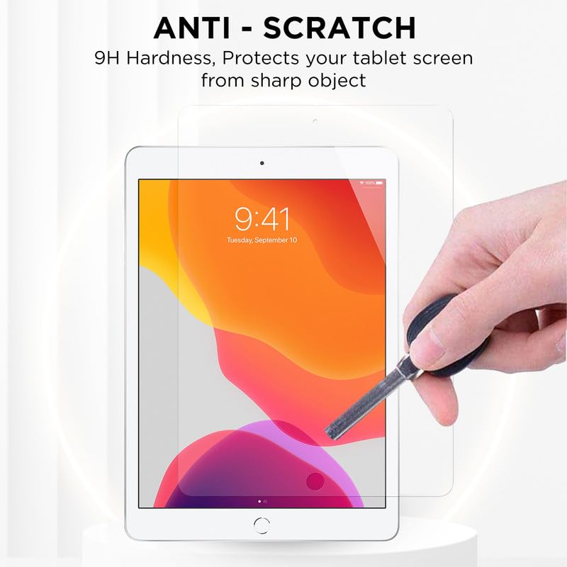 Robustrion Tempered Glass Screen Protector for iPad 10.2 inch 9th Gen Generation 2021 8th Gen 2020 7th Gen 2019 - Image 4