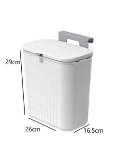 UrbanEssentia 9L Kitchen Compost Bin with Lid, Hanging Trash Can for Kitchen Cabinet Door, Under Sink Dust bin, Garbage Bin for Bathroom, Wall Mounted Trash Bin, Kitchen Counter Waste Bin.  - Image 2