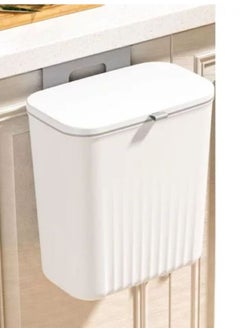 UrbanEssentia 9L Kitchen Compost Bin with Lid, Hanging Trash Can for Kitchen Cabinet Door, Under Sink Dust bin, Garbage Bin for Bathroom, Wall Mounted Trash Bin, Kitchen Counter Waste Bin.  - Image 1